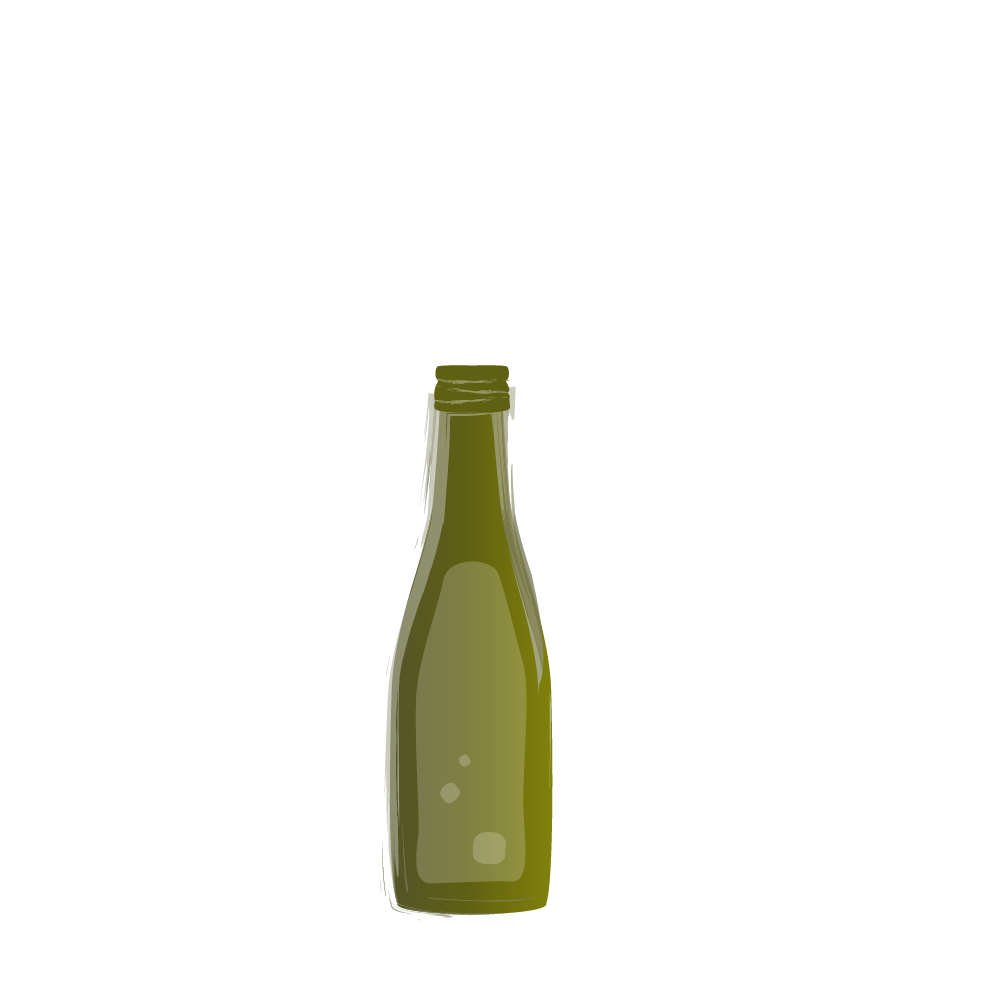 Glasflasche 0,2 Liter