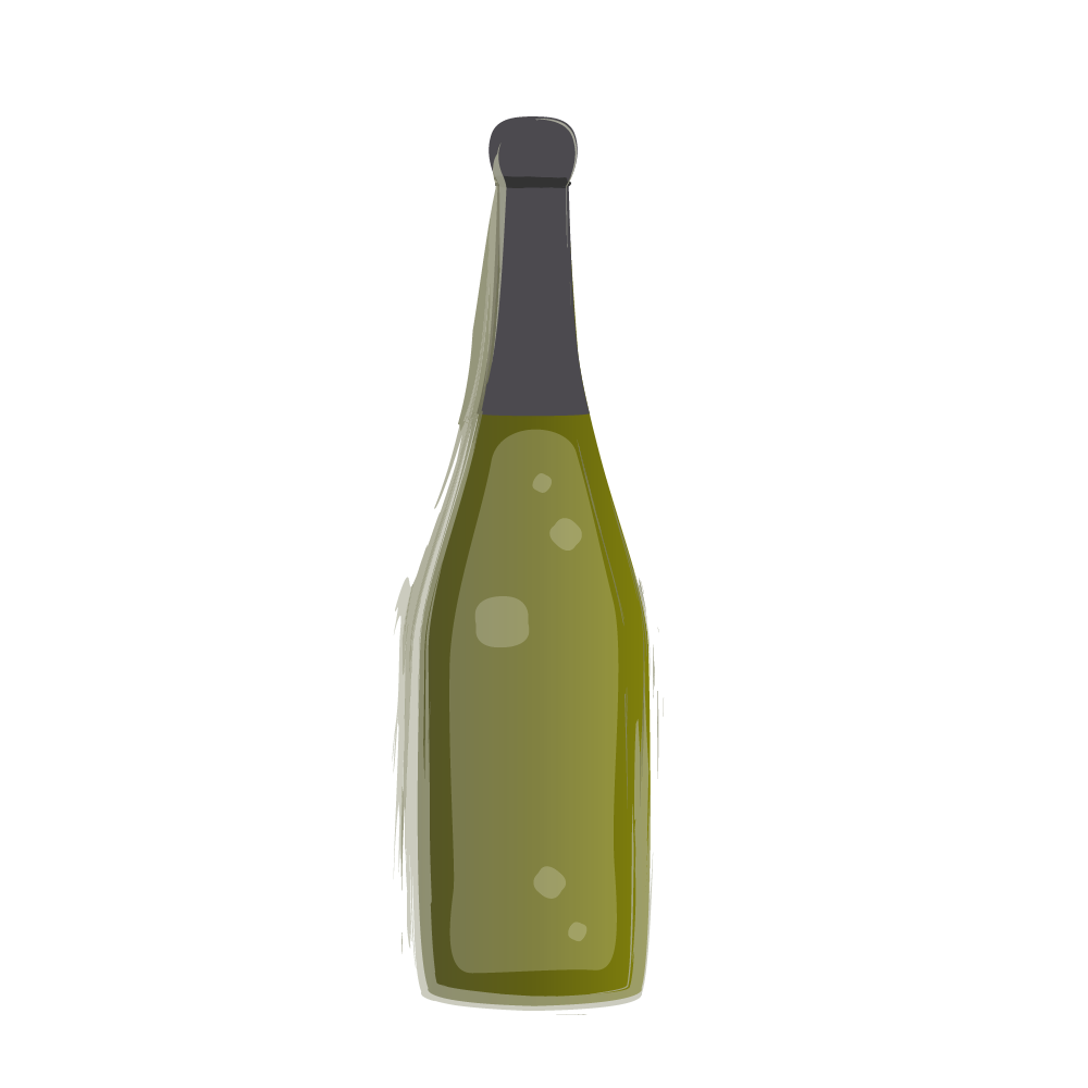 Glasflasche 0,75 Liter