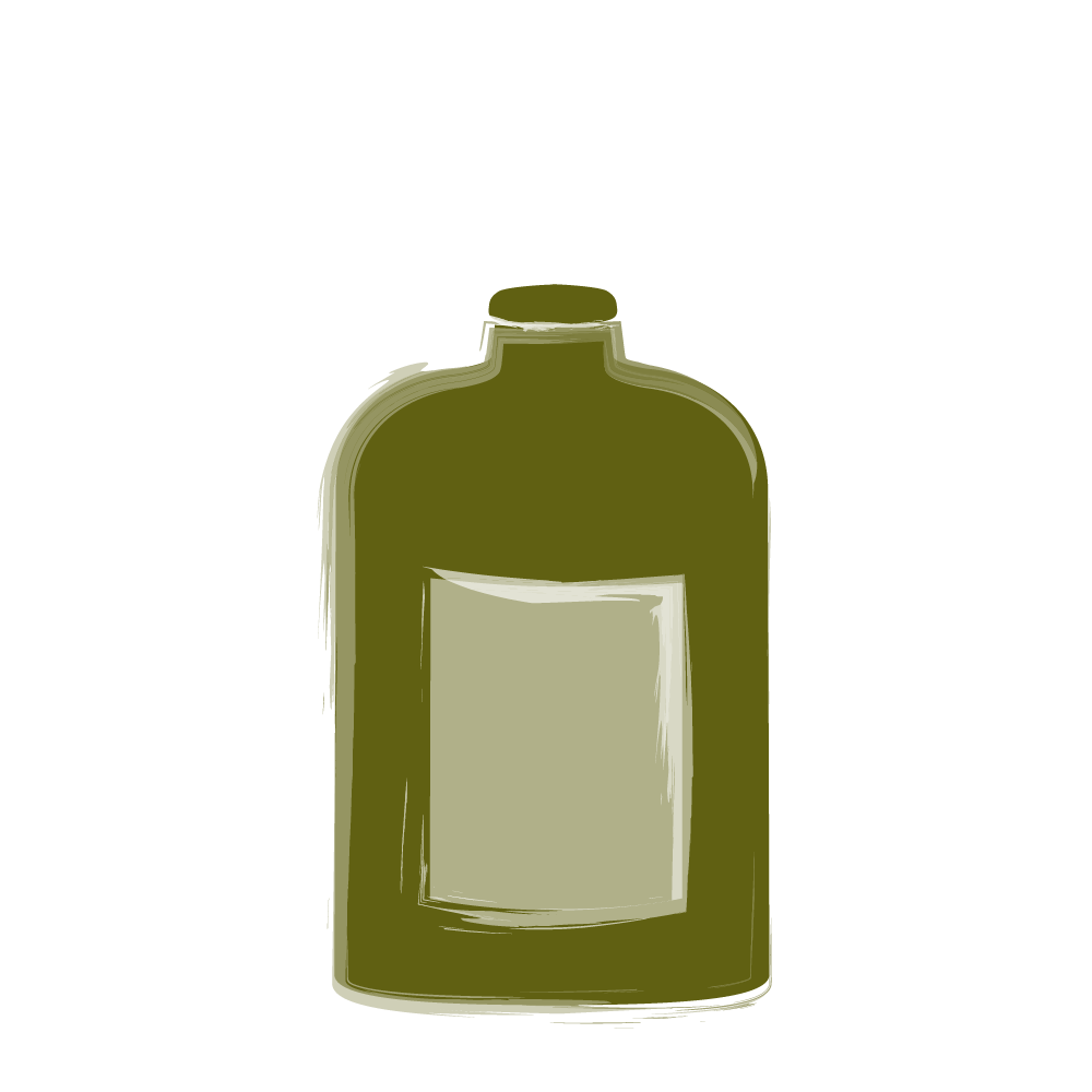 Tonflasche 1,0 Liter 